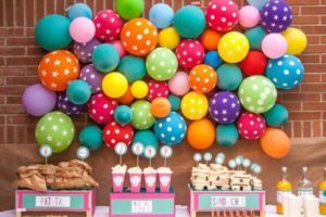 como decorar un cumpleaños con globos
