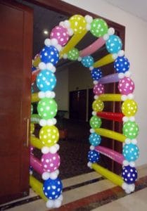 como hacer arcos con globos para fiestas infantiles